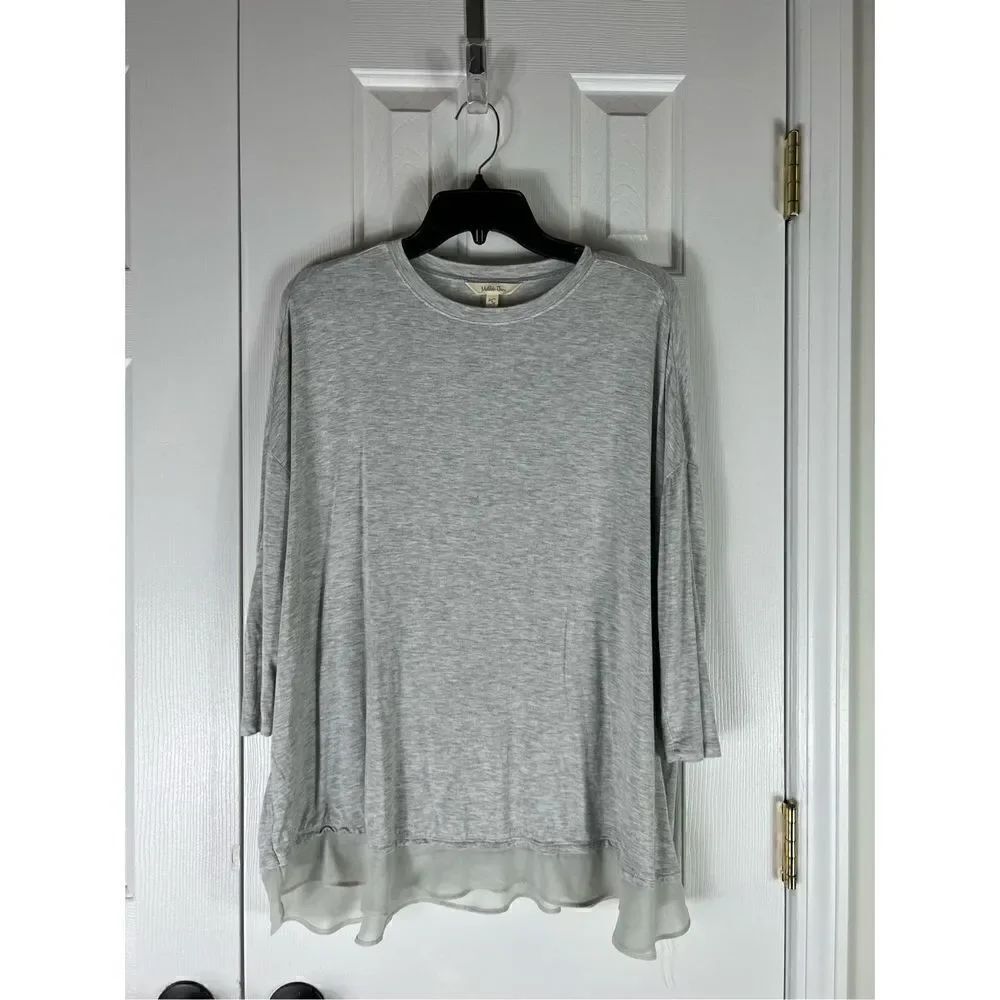 Matilda Jane Womens Grey Blouse Size Small